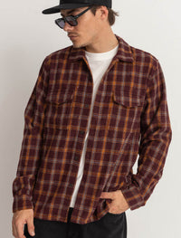 Camisa Hombre Check - Wine