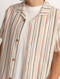 Camisa Hombre Vacation Stripe - Natural