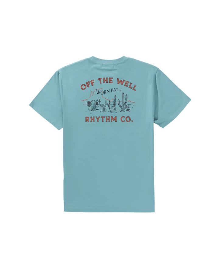 Polera Hombre Worn Path - Mineral Blue