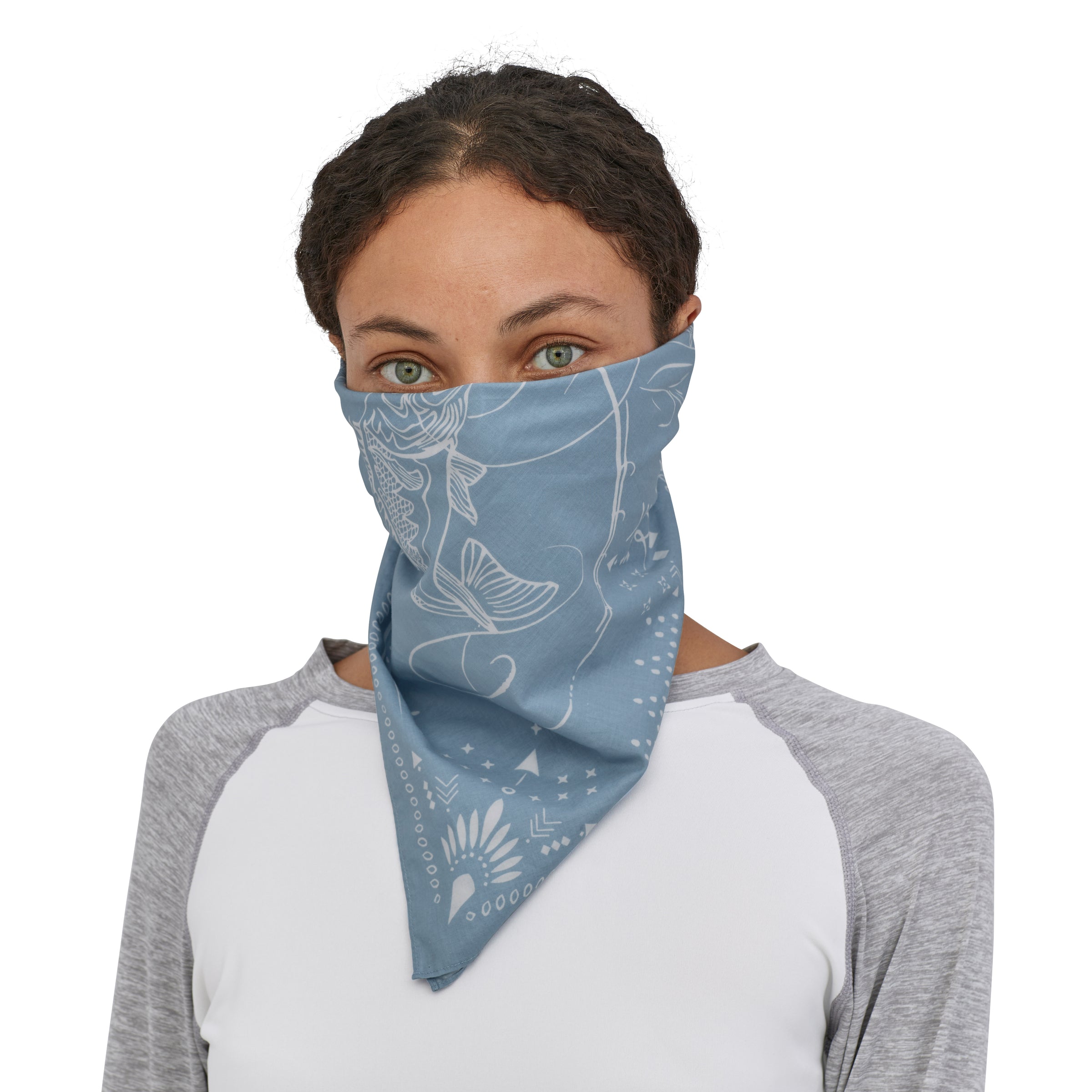 Bandana Patagonia - Three Fish: Berlin Blue
