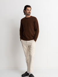 Sweater Hombre Classic Crew Knit - Chocolate