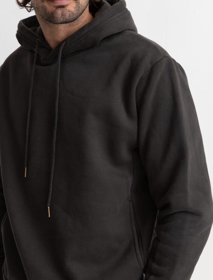 Poleron Hombre Classic Fleece Hood - Vintage Black