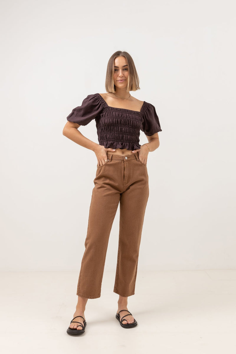 Pantalón Mujer Brentwood Straight Leg Jeans
