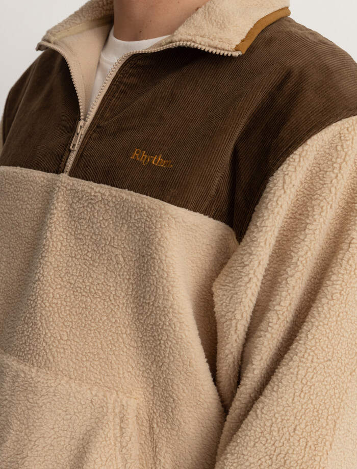 Polar Hombre Tamas 1/2 Zip Pullover - Bark