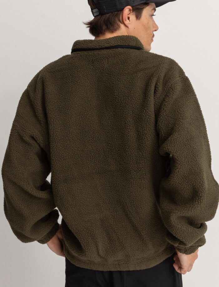 Polar Hombre Sherpa Pullover - Olive