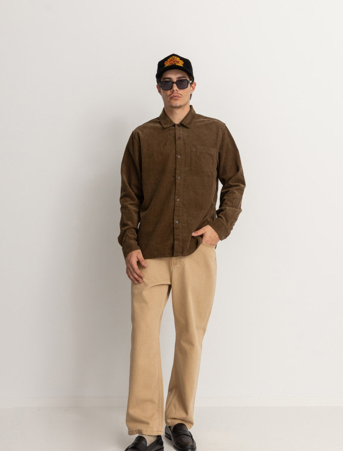 Camisa Hombre Corduroy - Bark