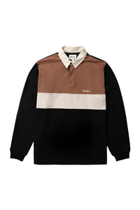 Polera Hombre Manga Larga Hayes LS Rugby Polo - Black