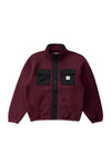 Polar Hombre Sherpa Zip Thru Fleece - Oxblood