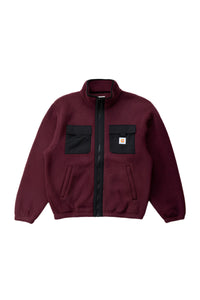 Polar Hombre Sherpa Zip Thru Fleece - Oxblood