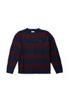 Sweater Hombre Pablo Mohair Stripe Knit- Mahogany