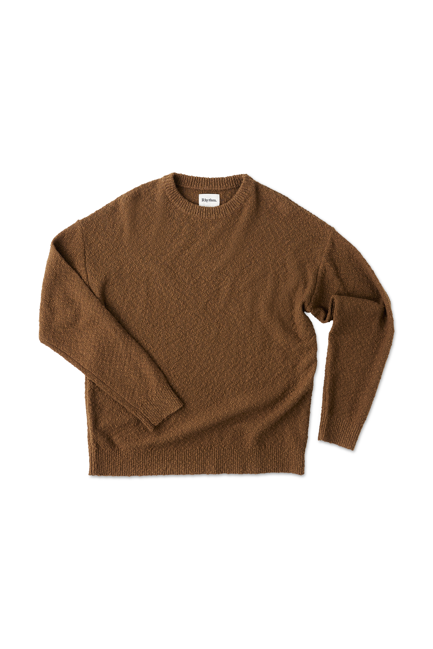 Sweater Hombre Worn Path Knit - Tobacco