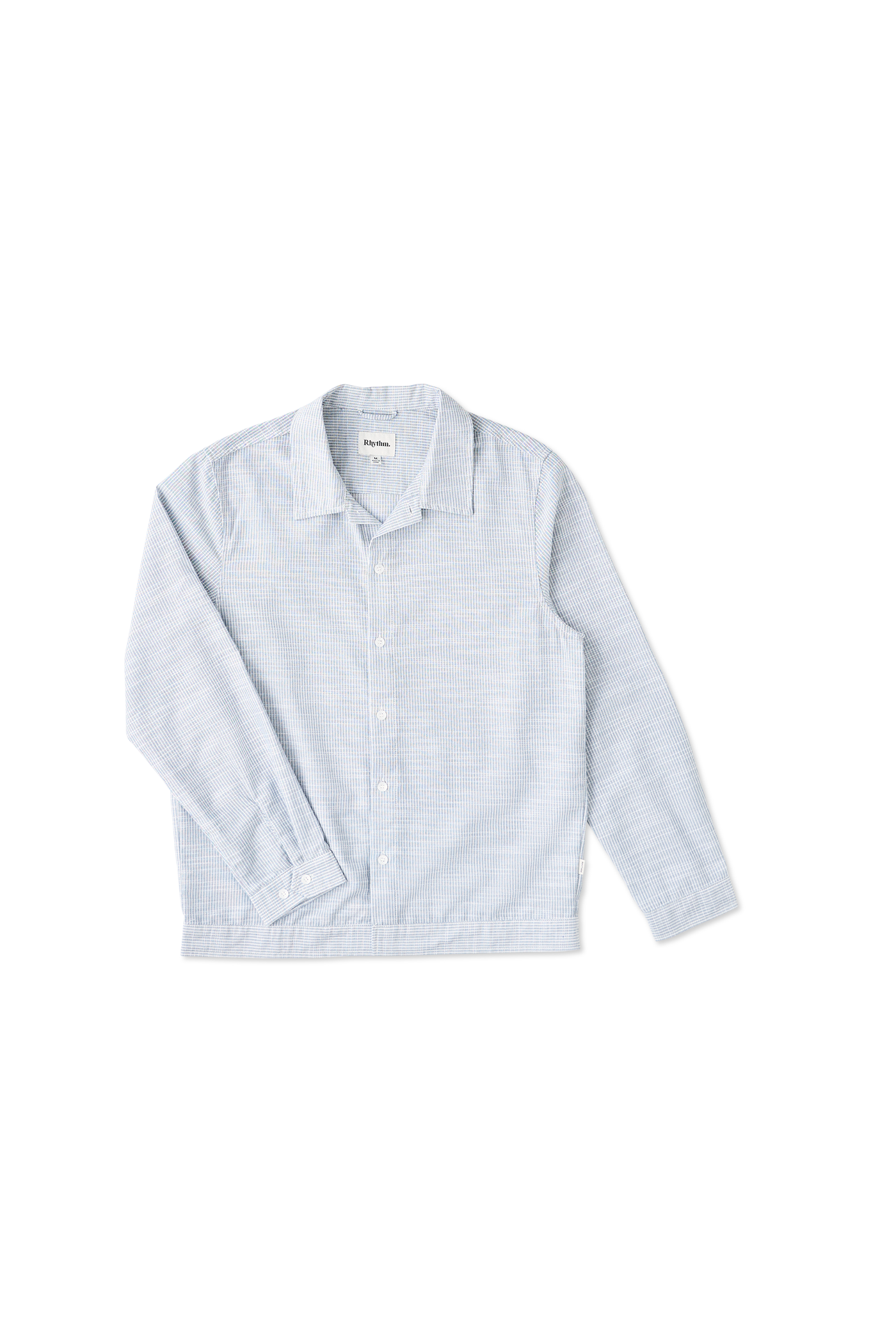 Camisa Hombre Striped Linen Shirt - Vintage Blue