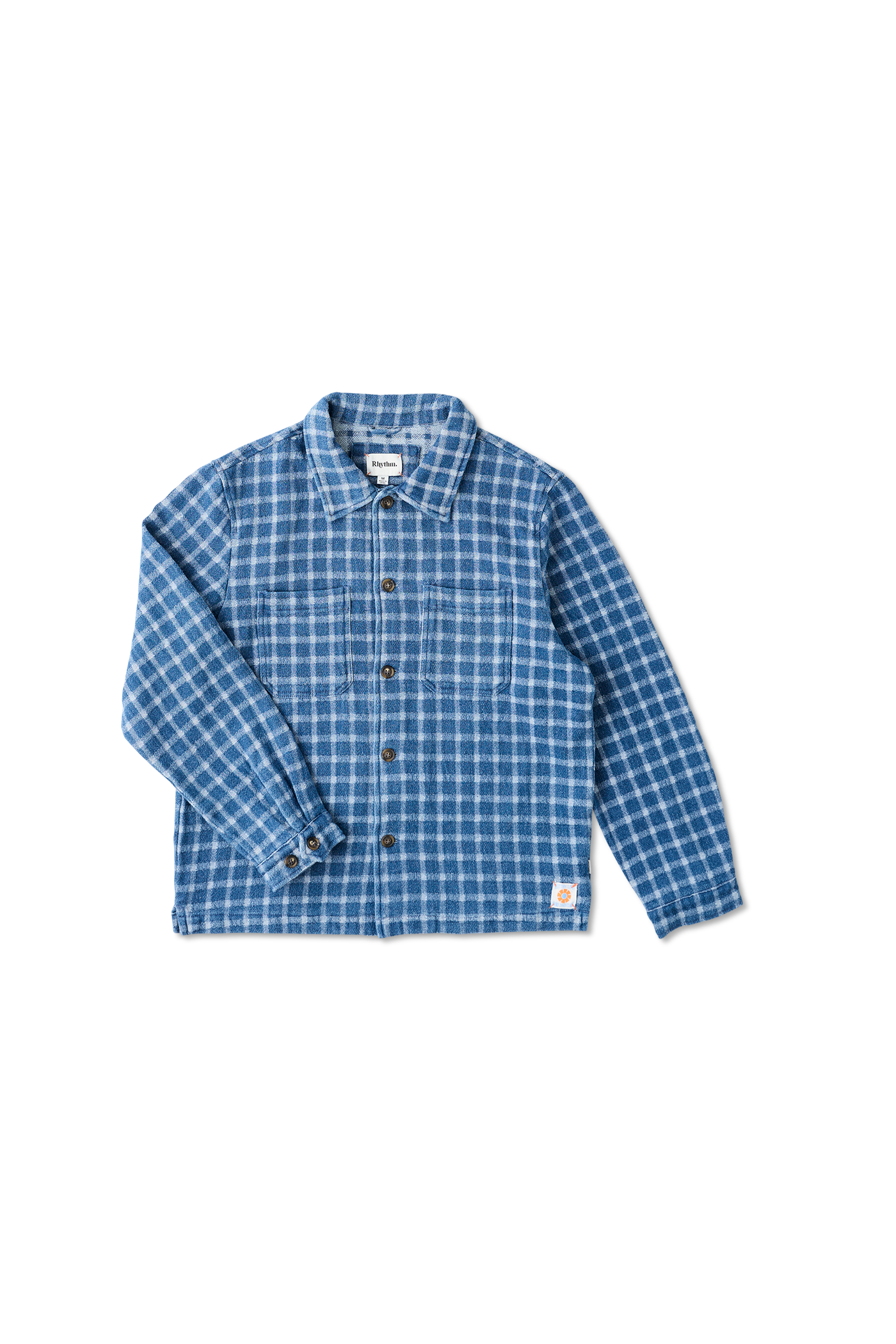 Camisa Hombre Jacquard Check Shirt - Indigo