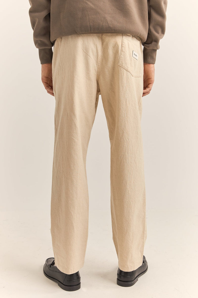 Pantalón Hombre Linen - Bone