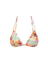 Bikini Top Sierra Floral Double Strap Tri - Orange