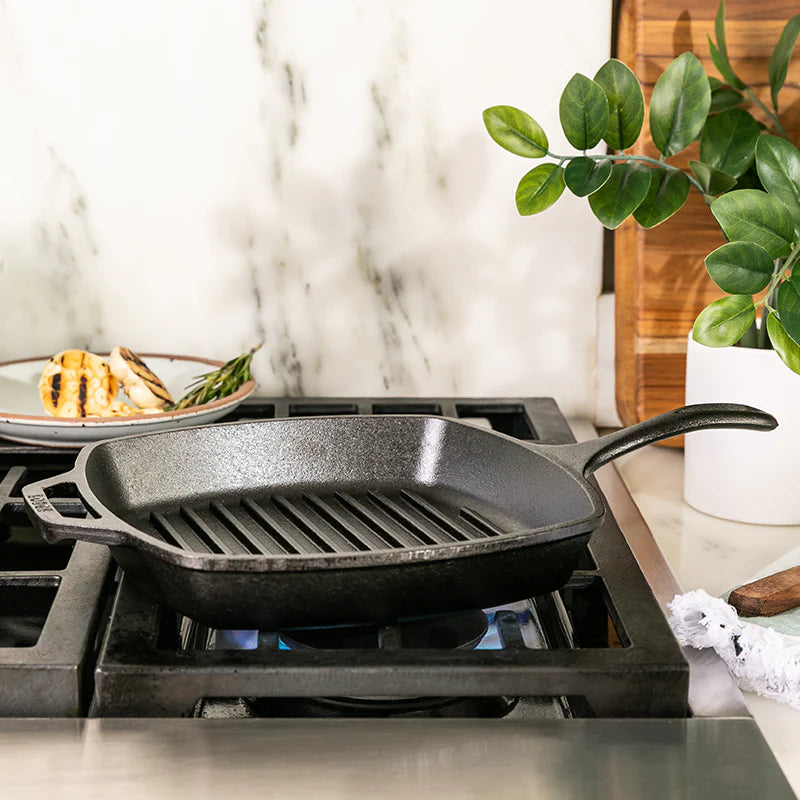 Sartén Hierro Fundido - Classic Series - Parrilla Cuadrada 27 cm