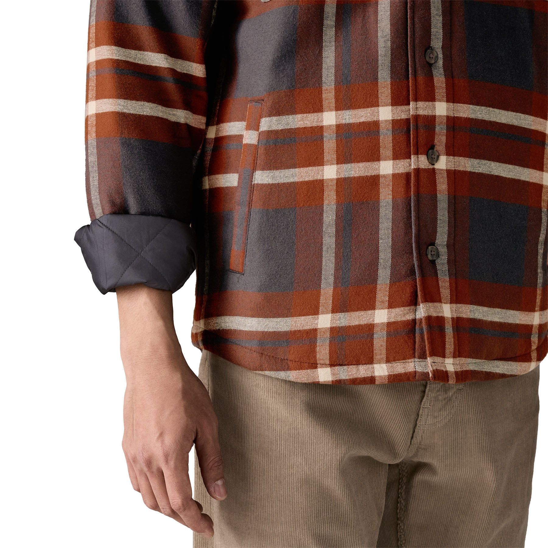 Chaqueta Hombre Insulated Organic Cotton Fjord Flannel - Ink Black