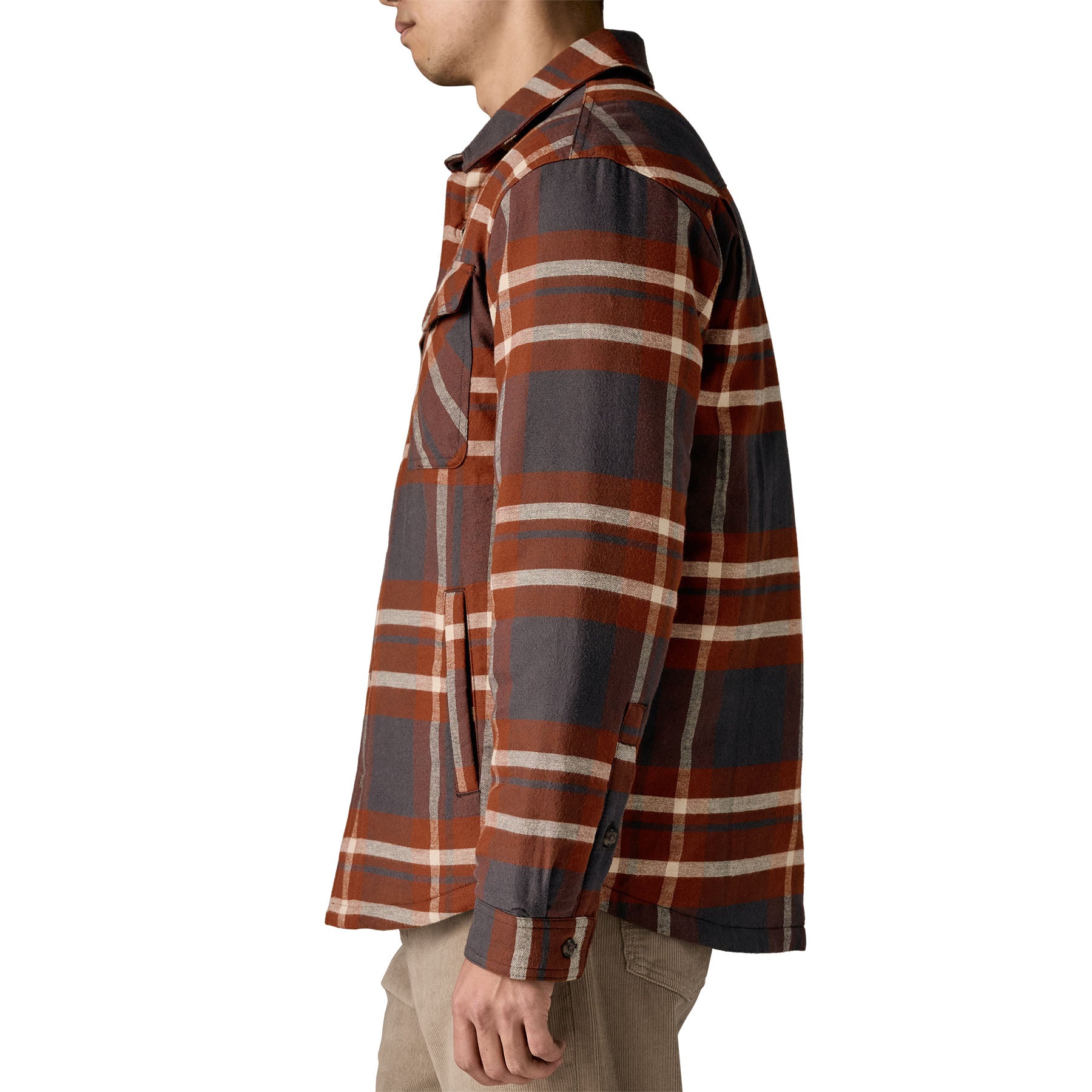 Chaqueta Hombre Insulated Organic Cotton Fjord Flannel - Ink Black