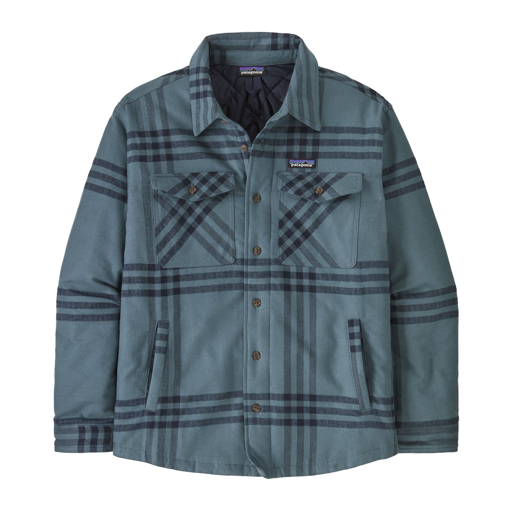 Chaqueta Hombre Insulated Organic Cotton Fjord Flannel - Plume Grey