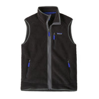 Polar Hombre Retro Pile Vest - Black & Forge Grey