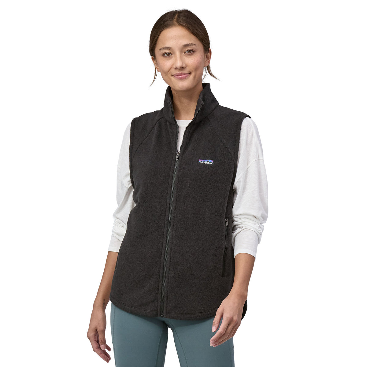 Polar Mujer Microdini Fleece Vest - Black