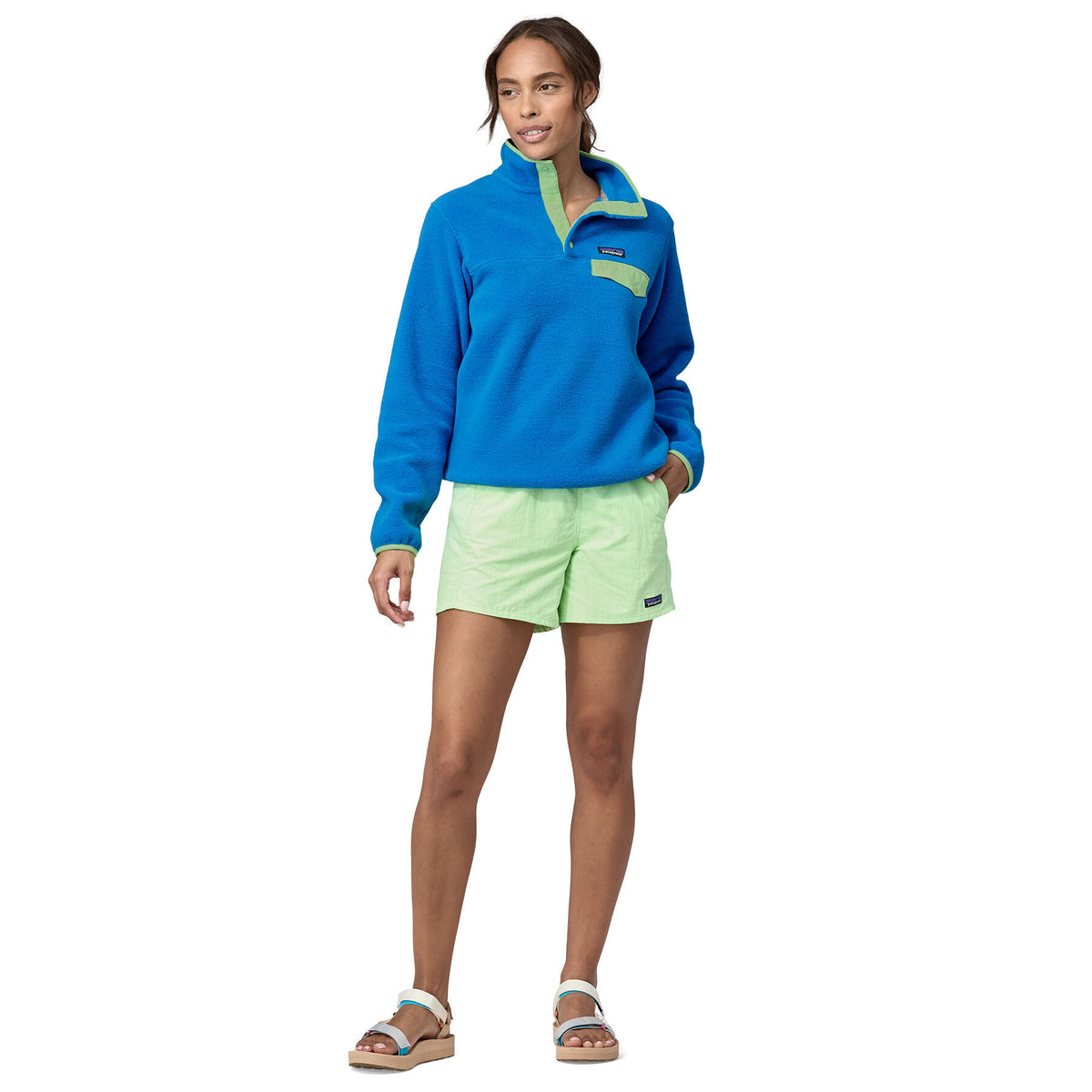 Polar Mujer Lightweight Synchilla® Snap-T® Fleece Pullover - Vessel Blue