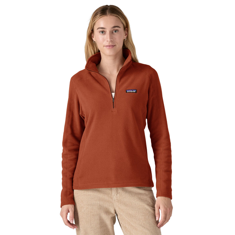 Polar Mujer Micro D® Pullover - Burnished Red