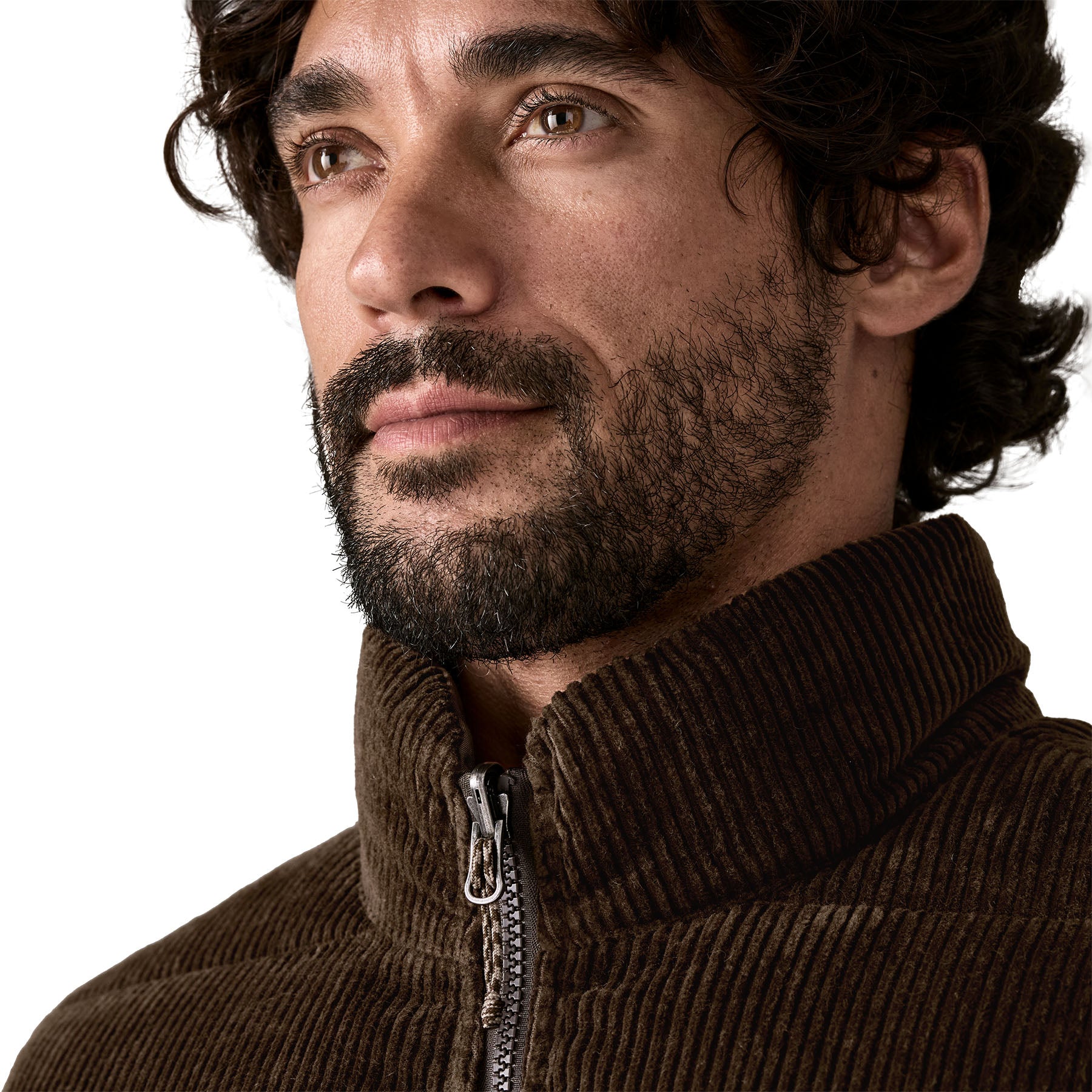 Chaqueta Sin Mangas Hombre Reversible Cotton Down Vest - Marlow Brown