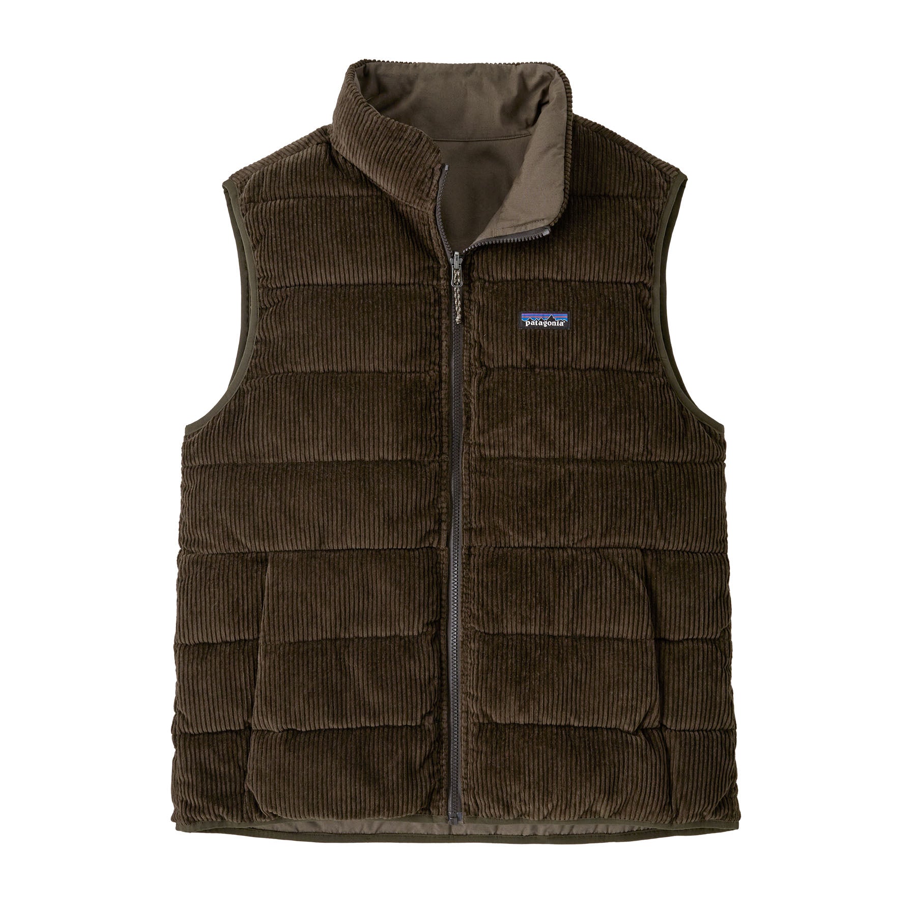 Chaqueta Sin Mangas Hombre Reversible Cotton Down Vest - Marlow Brown