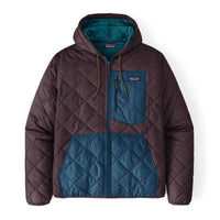 Chaqueta Hombre Diamond Quilted Bomber Hoody Obsidian Plum