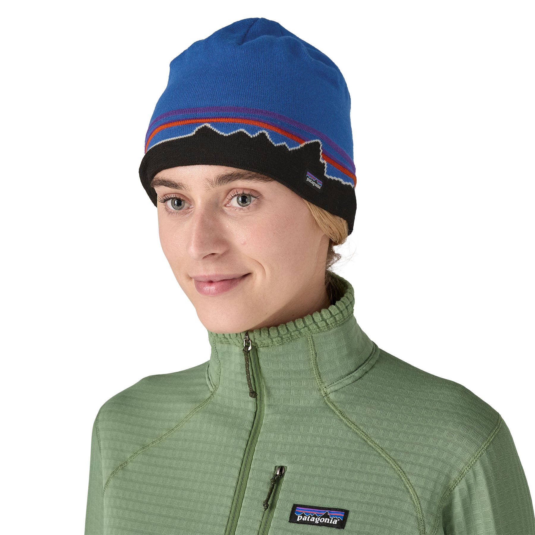 Gorro Beanie Hat - Classic Fitz Roy Andes Blue