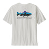 Polera Hombre Home Water Trout Organic - White