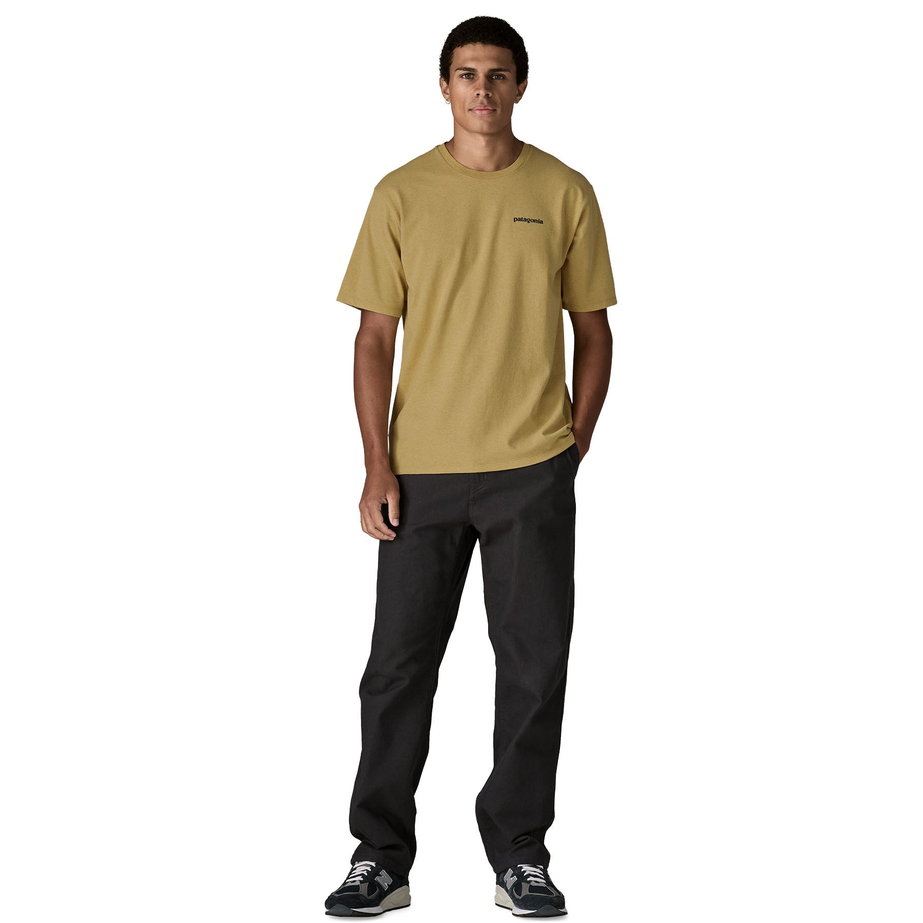 Polera Hombre Flying Fish Responsibili-Tee®  - Limestone Yellow