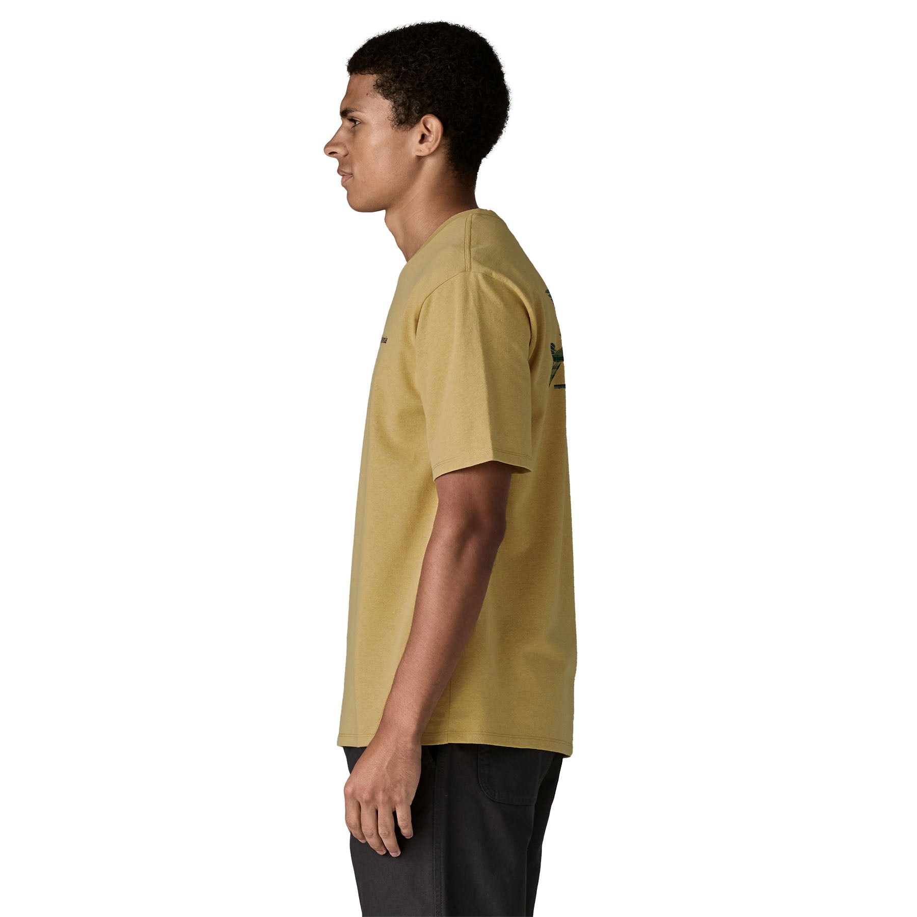 Polera Hombre Flying Fish Responsibili-Tee®  - Limestone Yellow