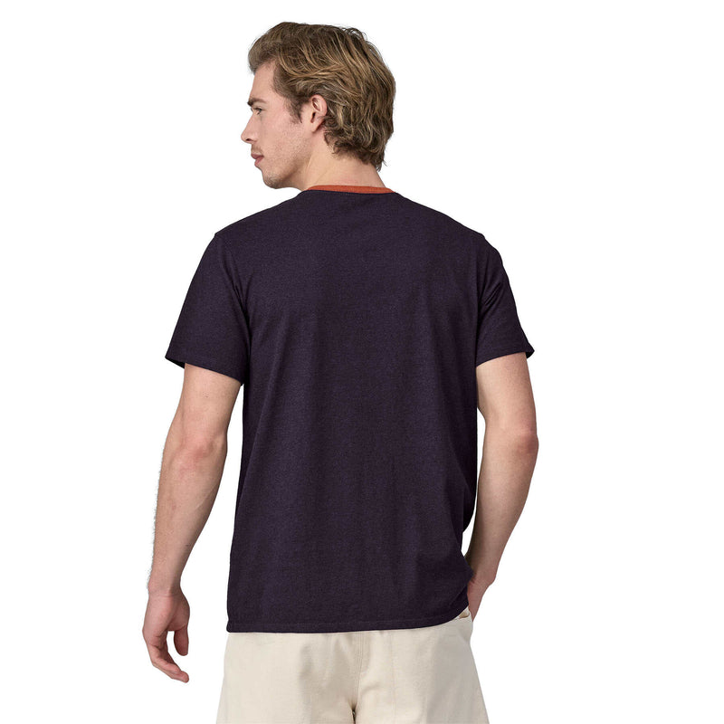 Polera Hombre Shop Sticker Pocket Responsibili-Tee® - Piton Purple