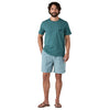 Polera Hombre Flying Fish Tides Organic Pocket - Wetland Blue