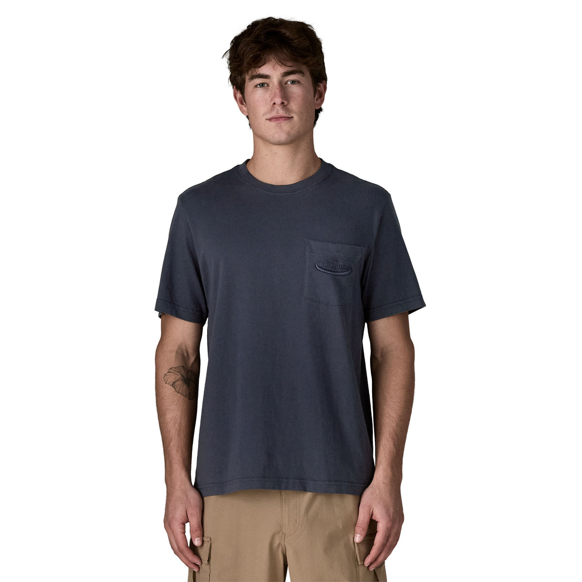 Polera Hombre Midweight '95 Oval Logo Pocket  - New Navy