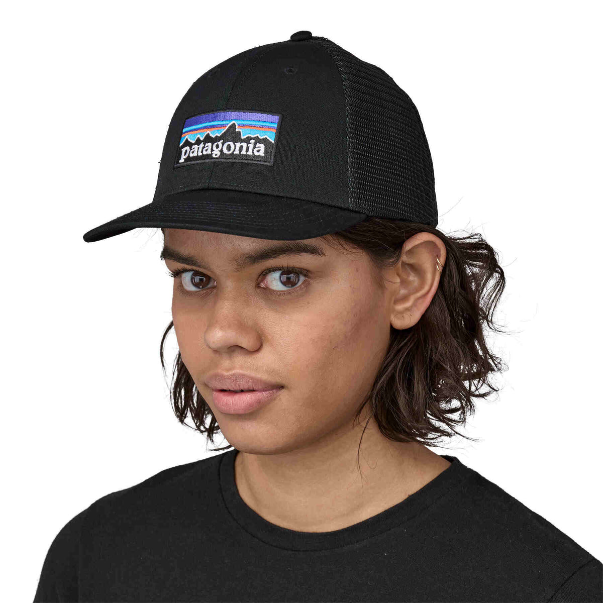 Jockey P-6 Logo LoPro Trucker Hat - Black