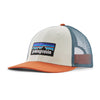Jockey P-6 Logo LoPro Trucker Hat - White & Redtail Rust