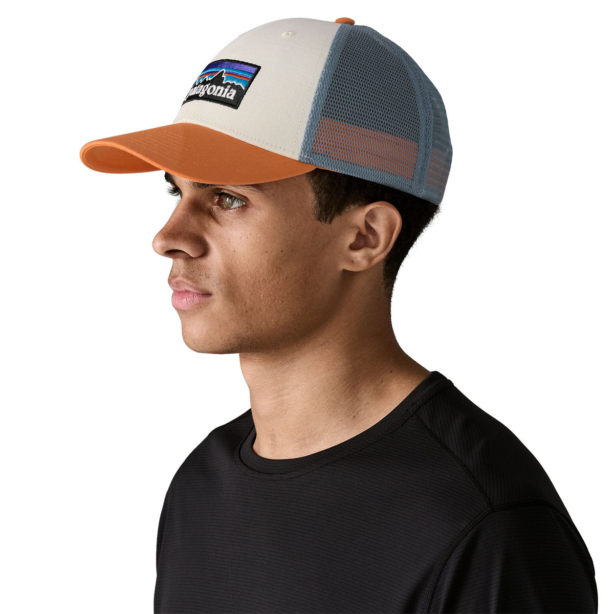 Jockey P-6 Logo LoPro Trucker Hat - White & Redtail Rust