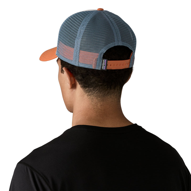 Jockey P-6 Logo LoPro Trucker Hat - White & Redtail Rust