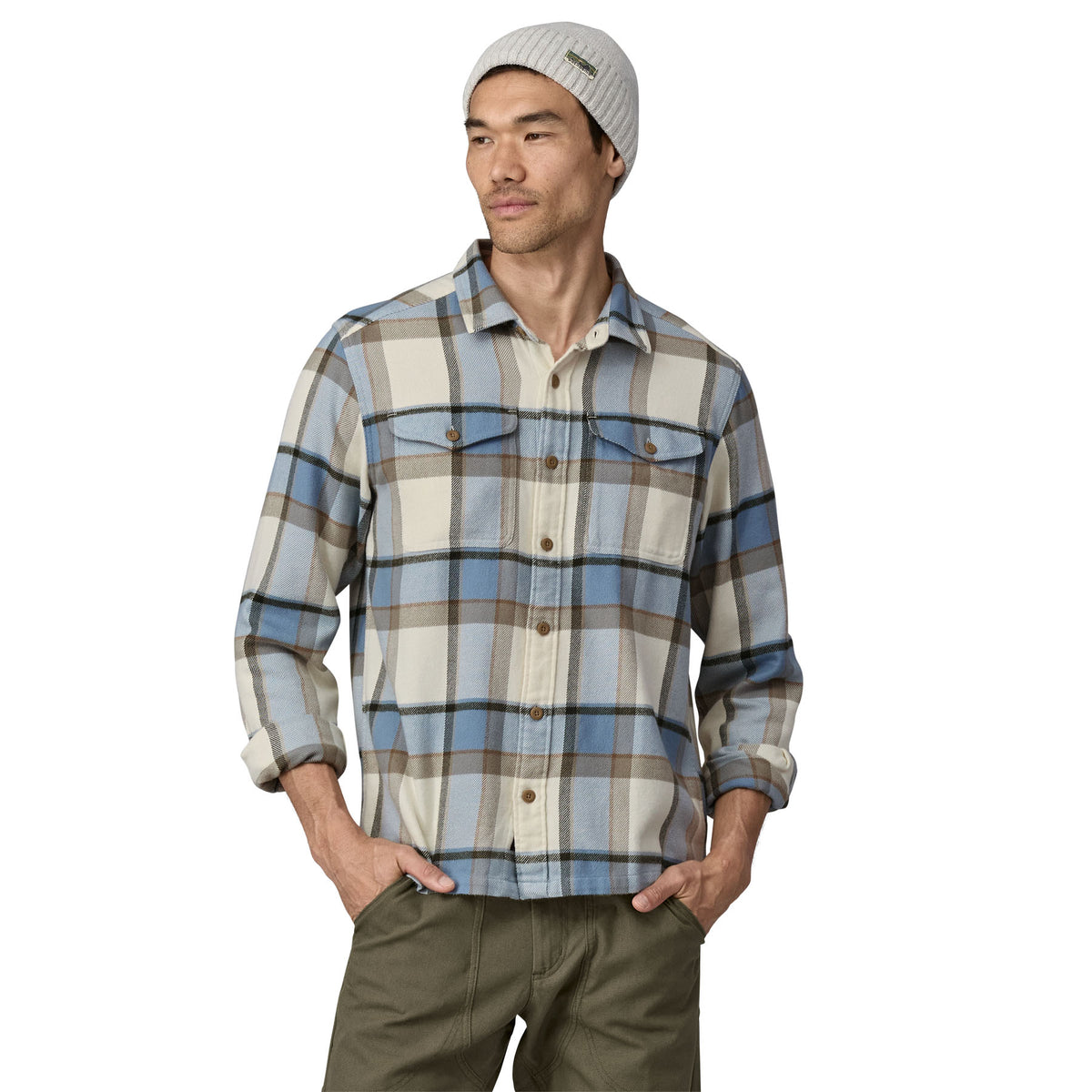 Camisa Manga Larga Hombre Fjord Flannel Shirt - Natural