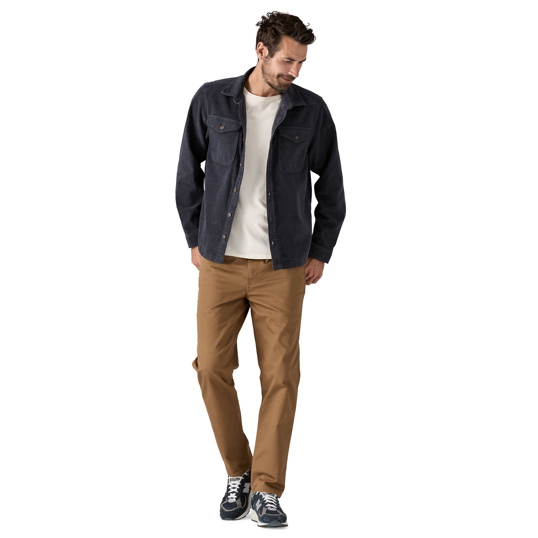 Camisa Manga Larga Hombre Corduroy Shirt - Smolder Blue