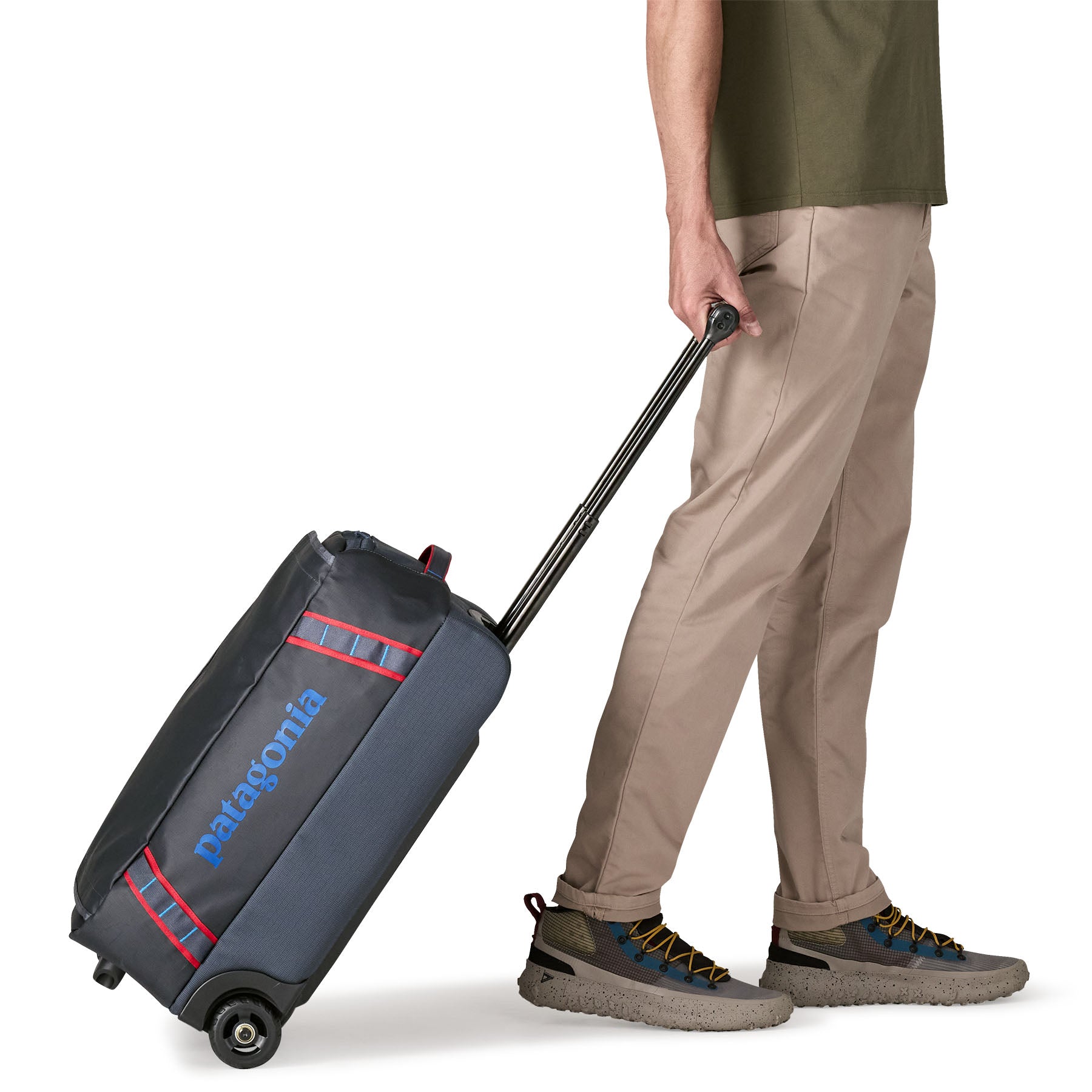 Bolso con Ruedas Black Hole® Wheeled Duffel 40L - Smolder Blue & Amanita Red