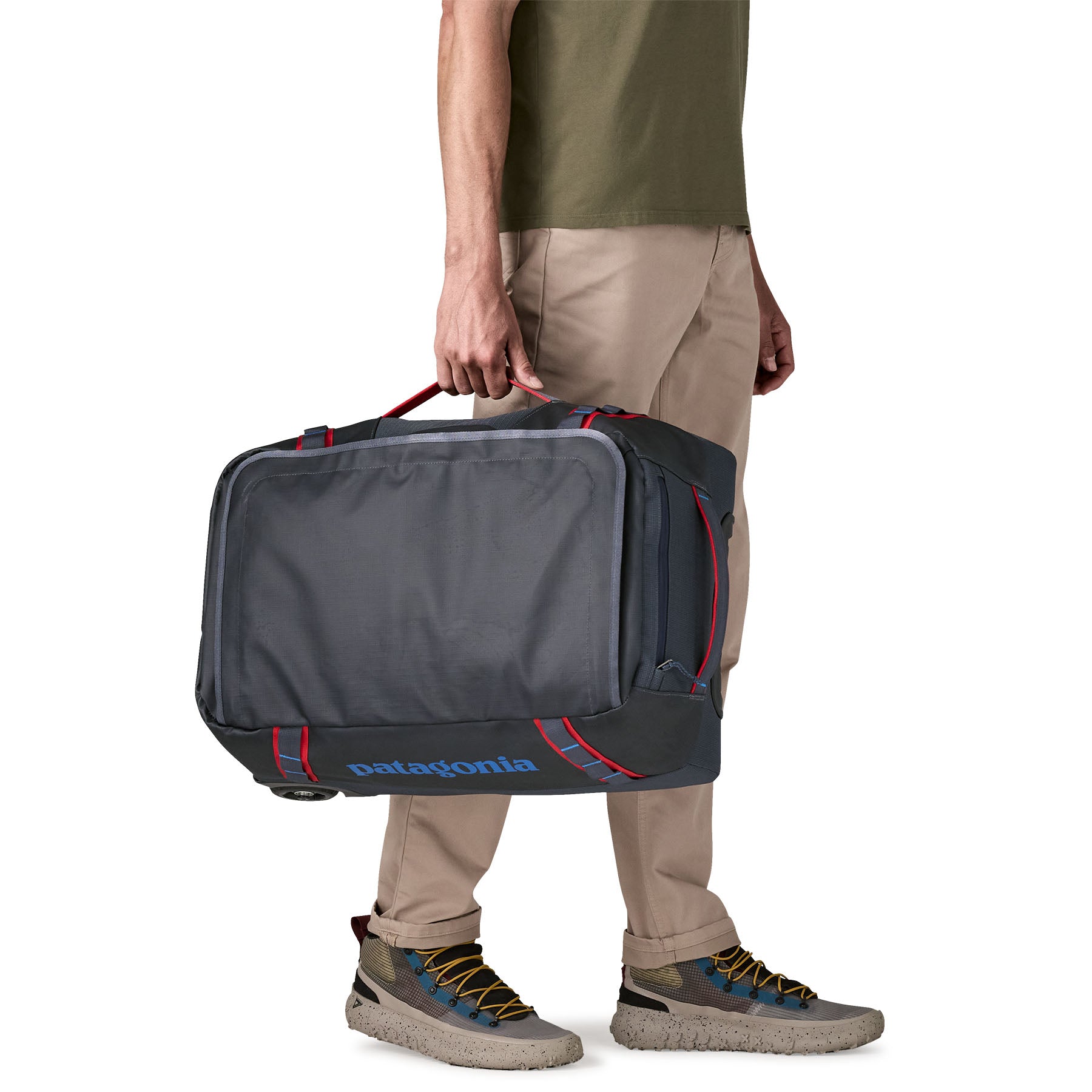 Bolso con Ruedas Black Hole® Wheeled Duffel 40L - Smolder Blue & Amanita Red