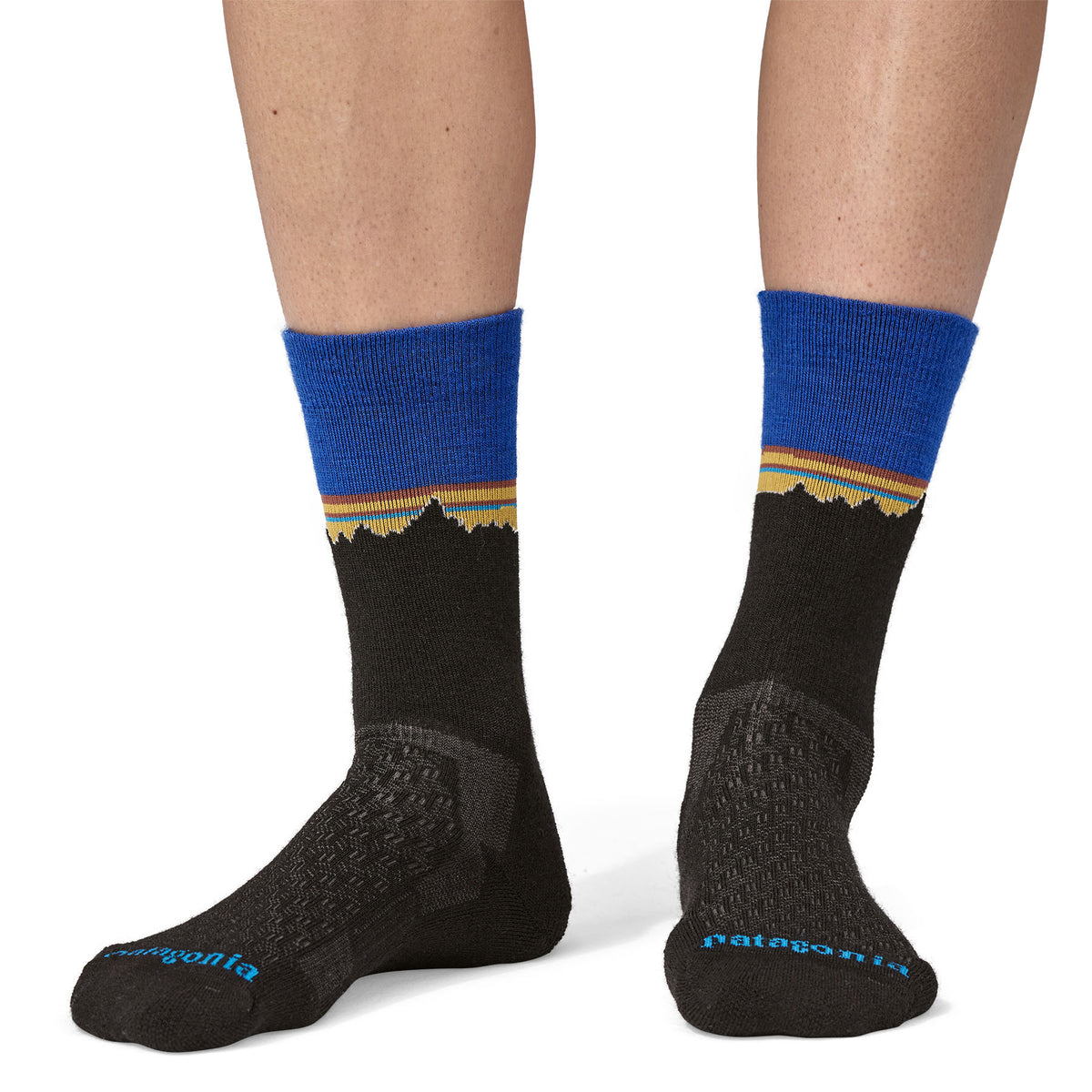 Calcetines de Lana Wool Crew Socks - Classic Fitz Roy: Viking Blue