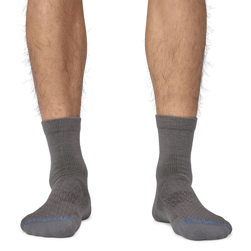 Calcetines de Lana Wool Crew Socks - Feather Grey