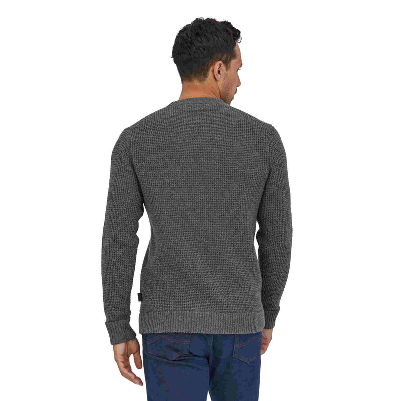 Sweater Hombre Recycled Wool-Blend Hex Grey