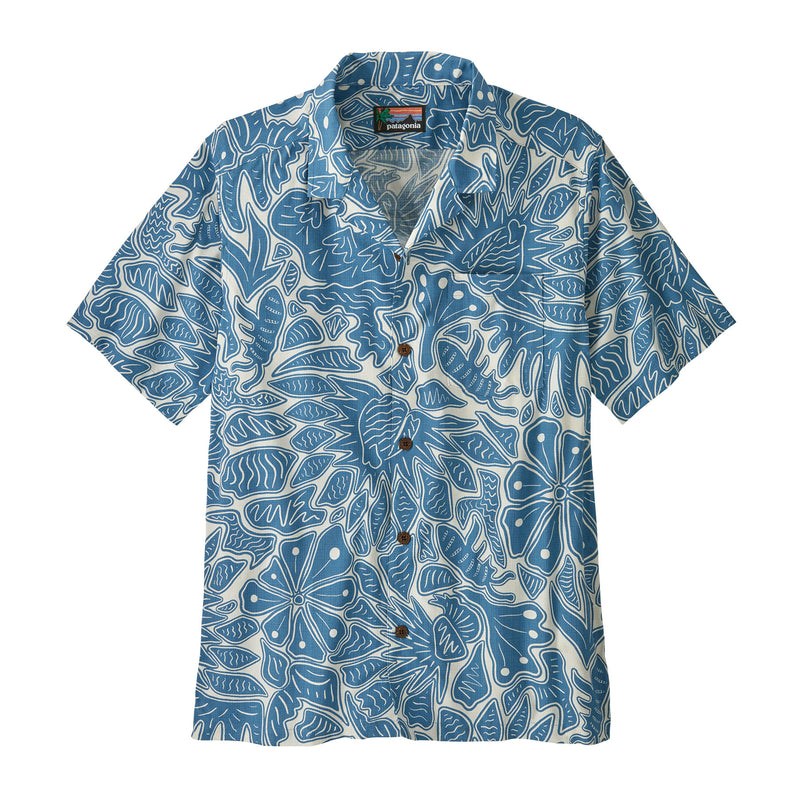 Camisa Hombre Tidal Threads Camp Shirt - Still Blue