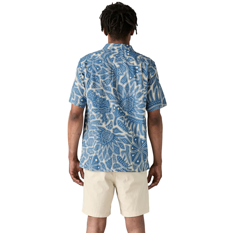 Camisa Hombre Tidal Threads Camp Shirt - Still Blue